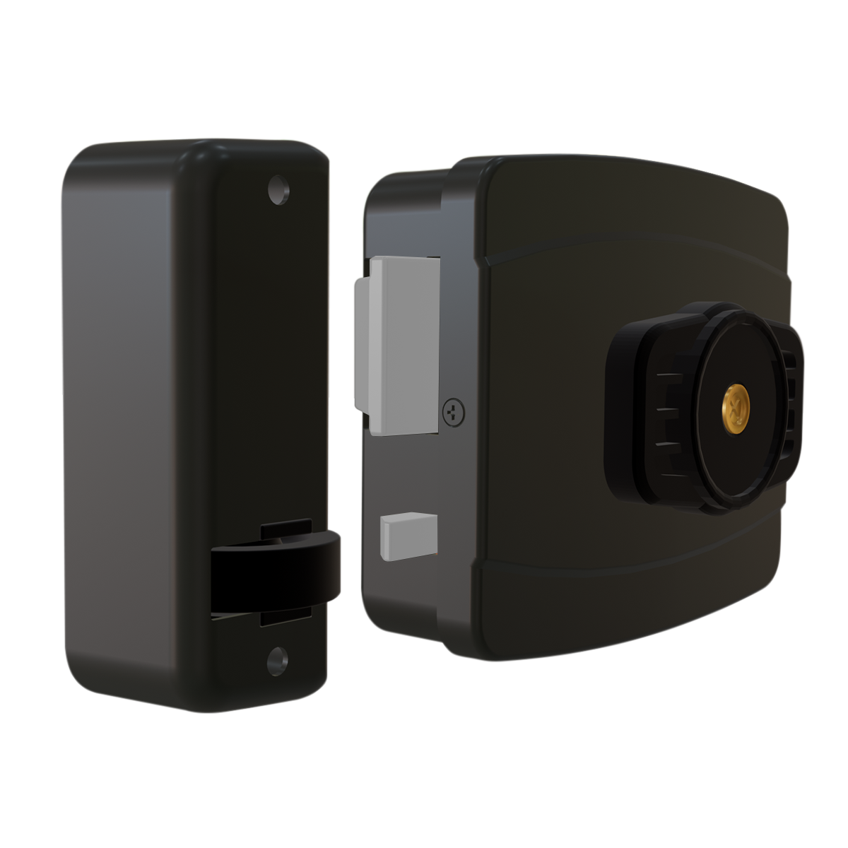 Fechadura AGL AL100 42mm Cinza 12V