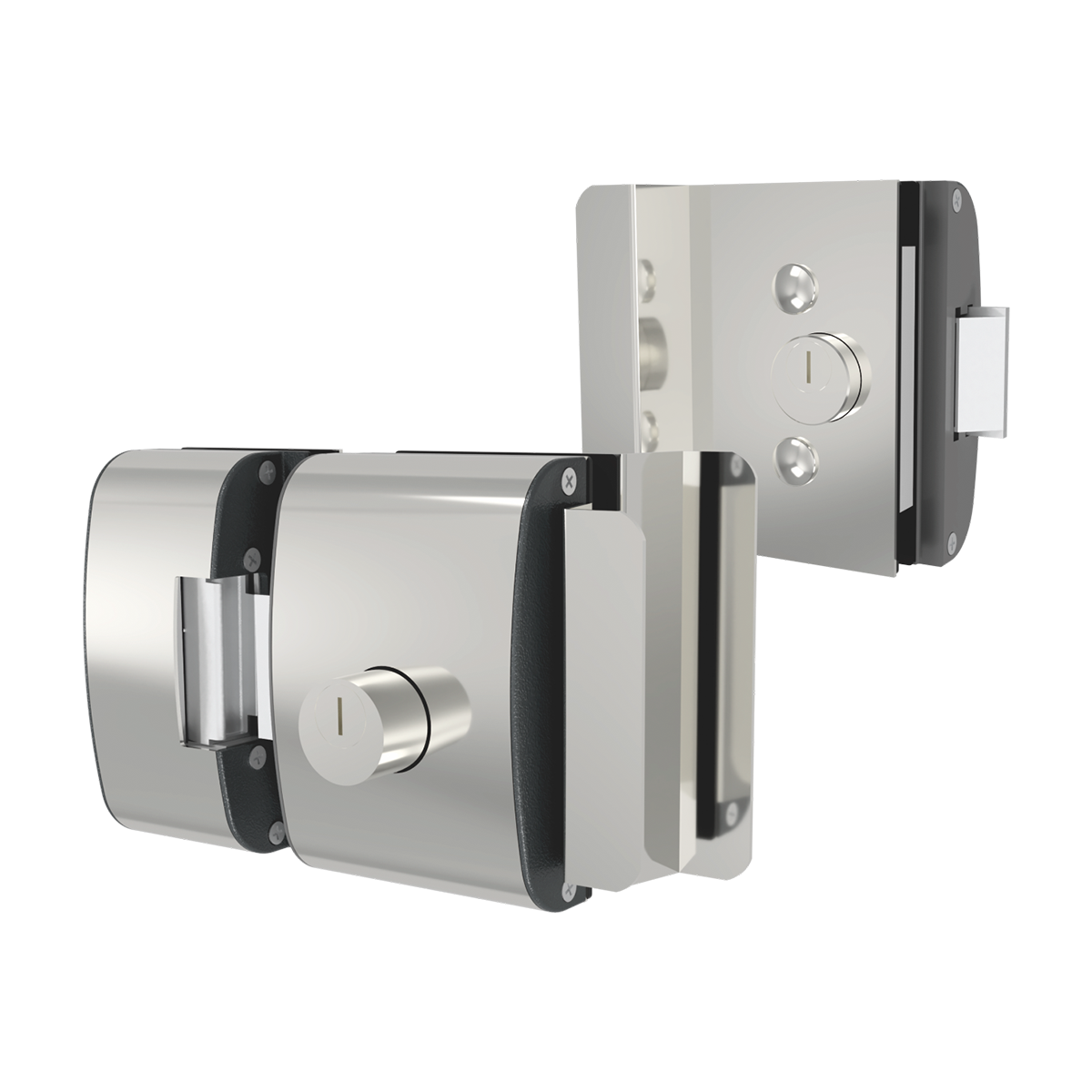 Fechadura Elétrica porta vidro PV200R2I - 2 Cilindros