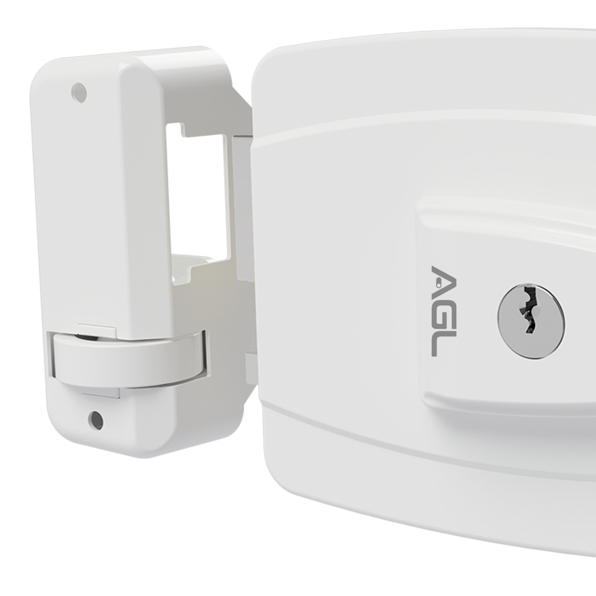 Fechadura AGL Mini Branco 42mm 12V