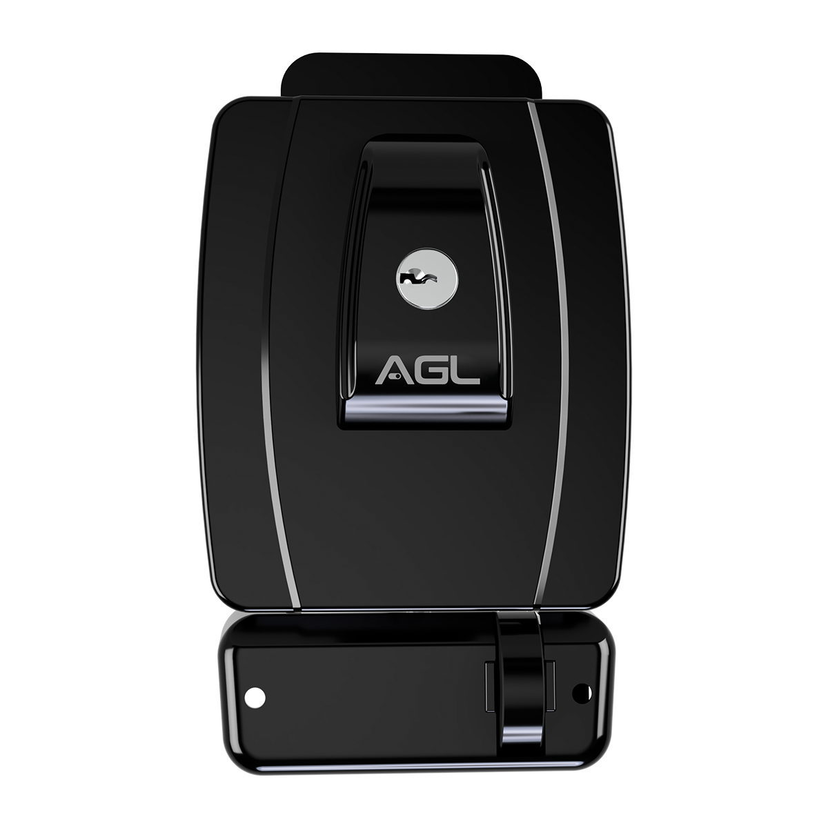 Fechadura AGL AL100 Cilindro Ajustavel Preto 12V