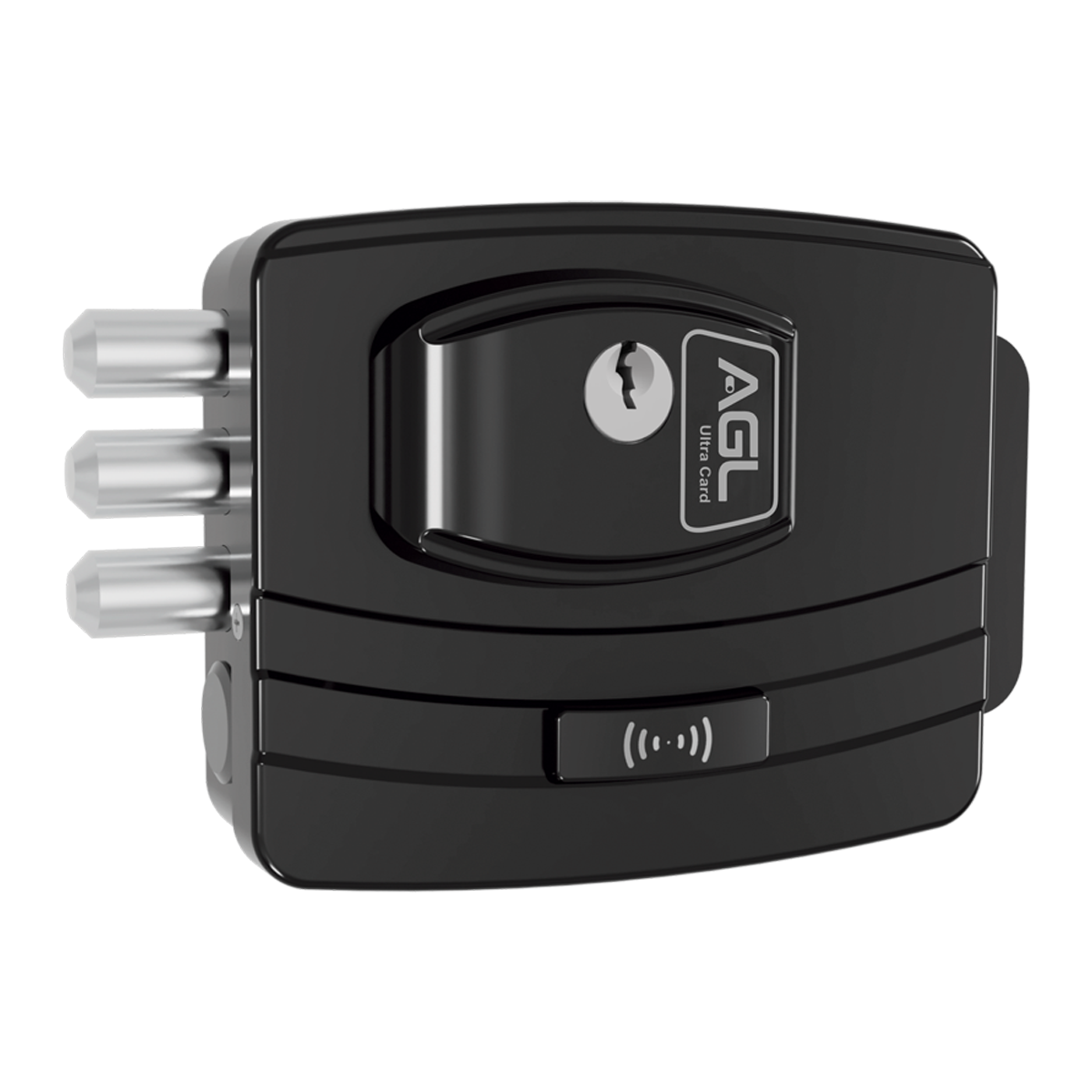 Fechadura AGL Ultra Magic Card 42mm Preto