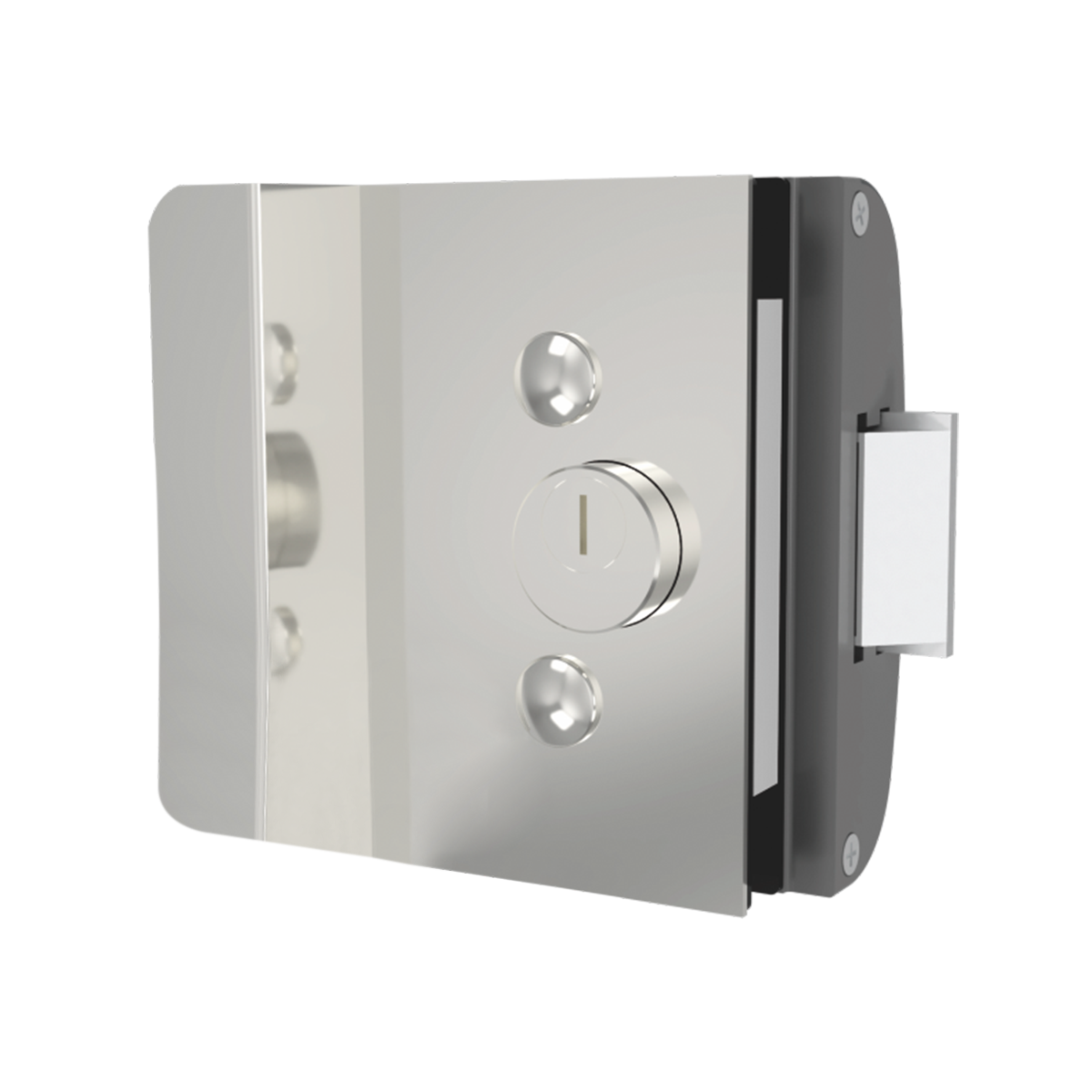 Fechadura Elétrica porta vidro PV200R2I - 2 Cilindros
