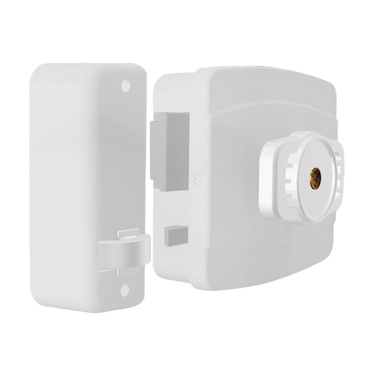 Fechadura AGL Mini Branco 42mm 12V