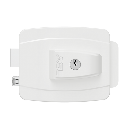 Fechadura AGL AL100R Branco Cilindro Ajustavel 12V
