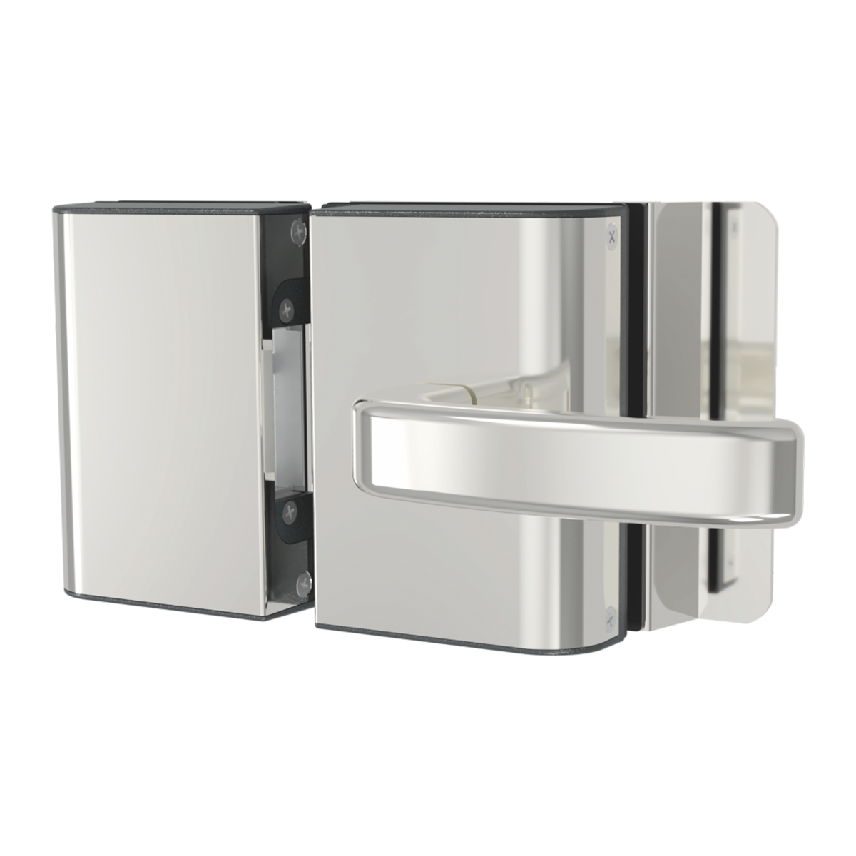 Fechadura Elétrica porta vidro PV200R1I - 2 Cilindros