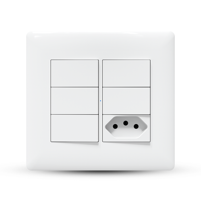Interruptor e tomada 4x4 inteligente com wifi agl