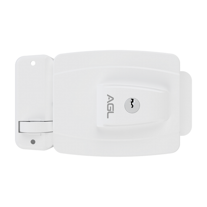 Fechadura AGL AL100 Cilindro Ajustavel Branco 12V