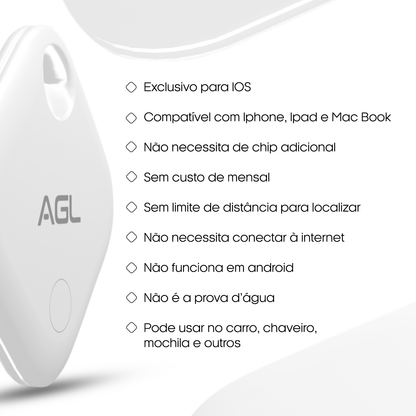 Smart Tag AGL rastreador localizador objeto gps Apple findMy