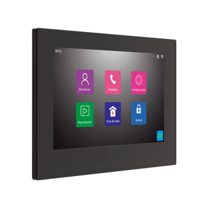 Monitor de vídeo porteiro 7 polegadas touch com wifi e inteligência artificial AGL