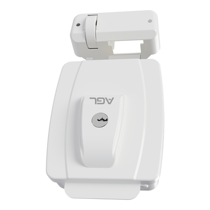 Fechadura AGL AL100 Cilindro Ajustavel Branco 12V