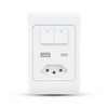 Interruptor Com Tomada   Usb   Usb Tipo C 2 teclas