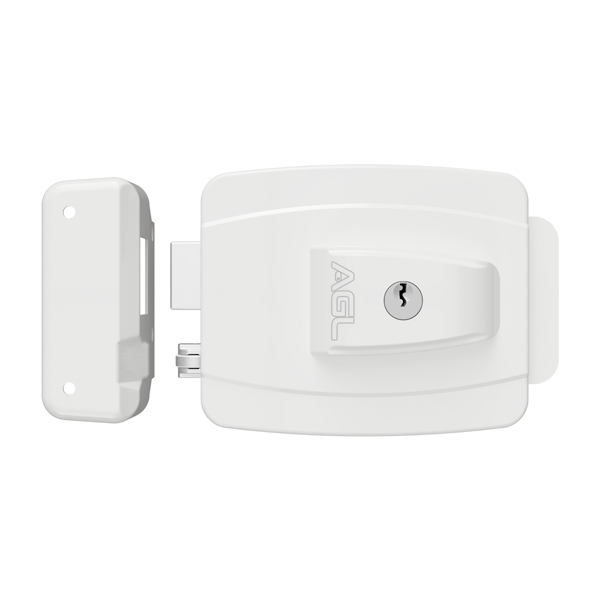 Fechadura AGL AL100R Branco 42mm 12V