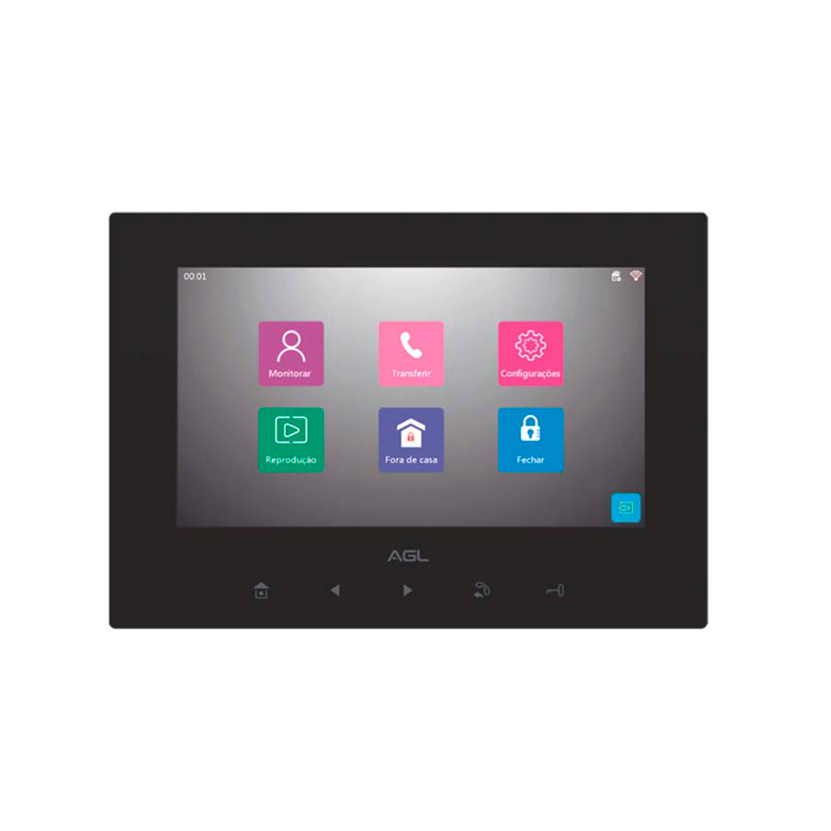 Monitor de Vídeo Porteiro AL VP7 Plus