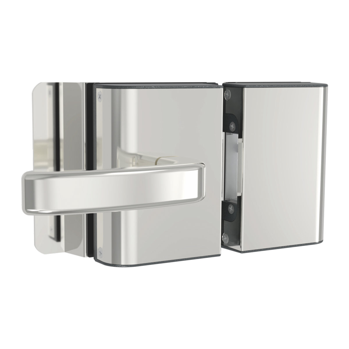 Fechadura Elétrica porta vidro PV200R1I - 2 Cilindros