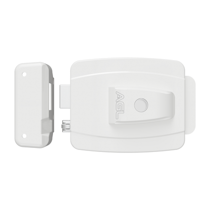 Fechadura AGL AL100R Branco Cilindro Ajustavel 12V