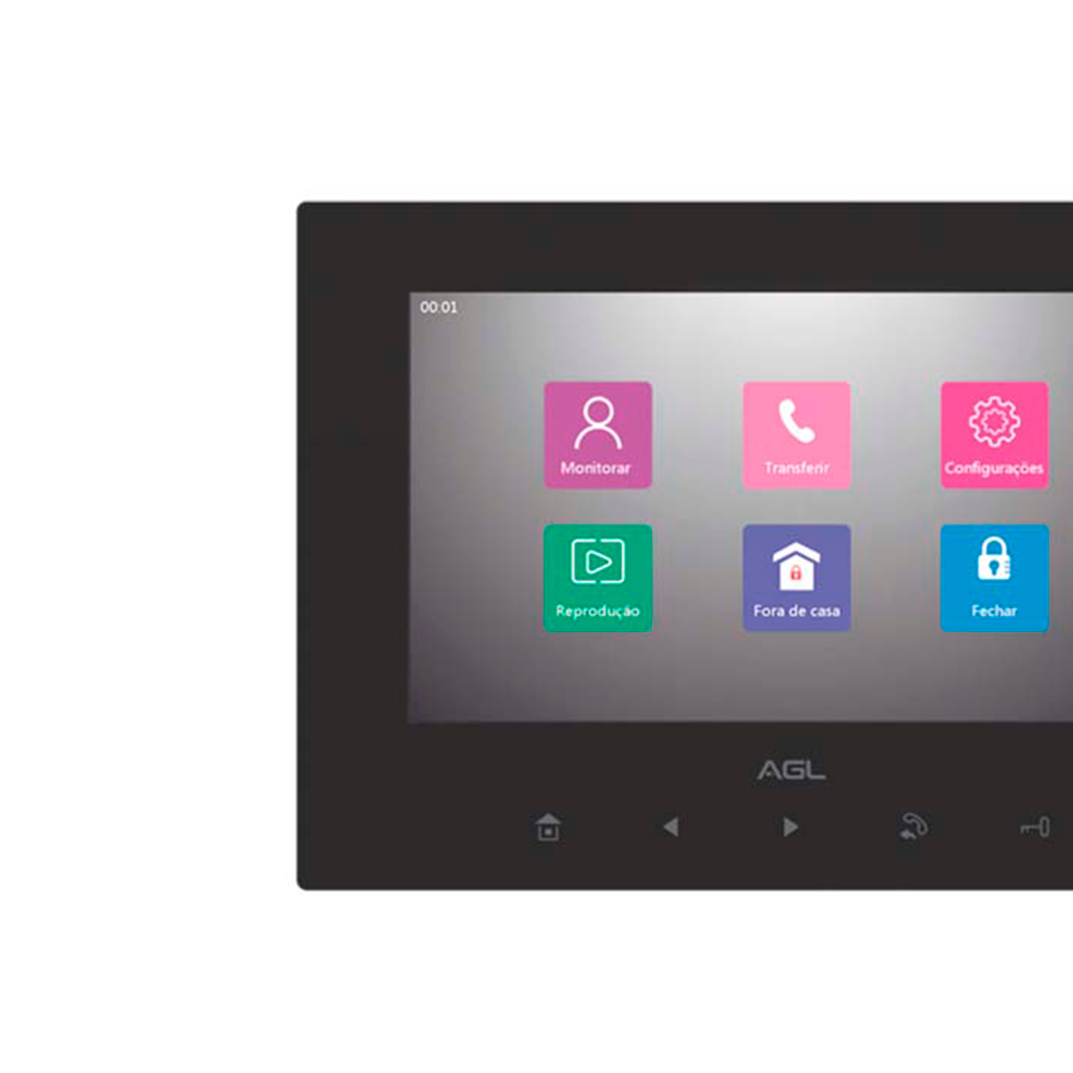 Monitor de Vídeo Porteiro AL VP7 Plus
