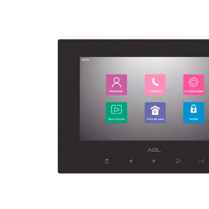 Monitor de Vídeo Porteiro AL VP7 Plus
