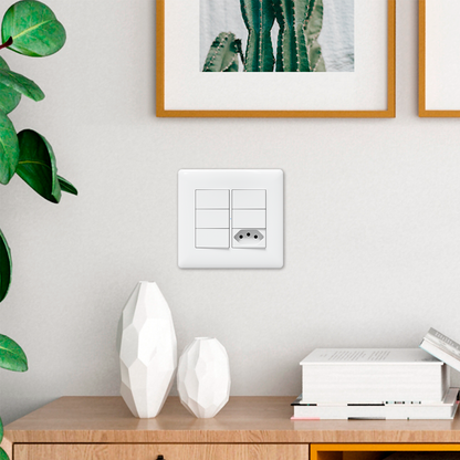 Interruptor e tomada 4x4 inteligente com wifi agl