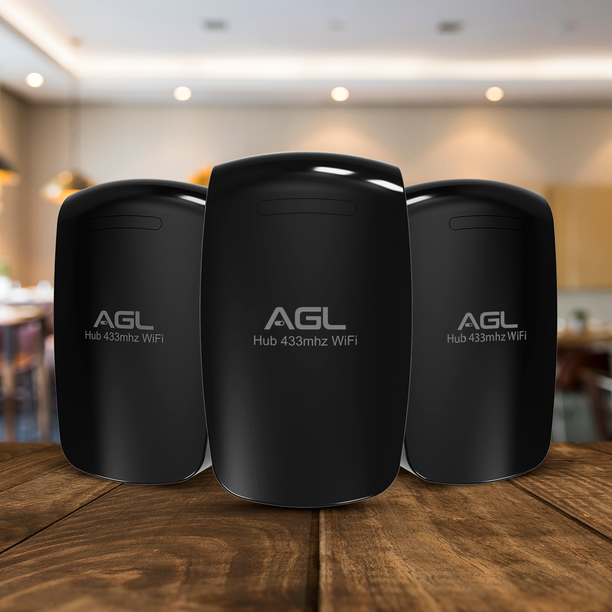 Hub 433Mhz Wifi com wifi e app sem fio para automação fechadura inteligente AGL