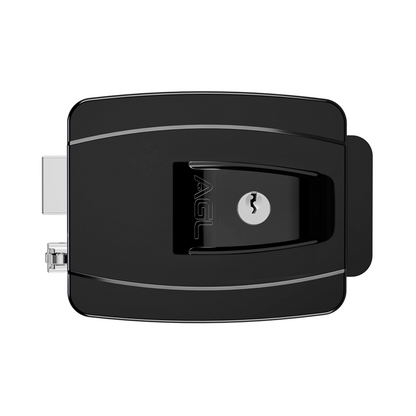Fechadura AGL AL100R Preto Cilindro Ajustavel 12V
