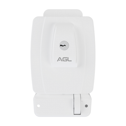 Fechadura AGL AL100 Cilindro Ajustavel Branco 12V