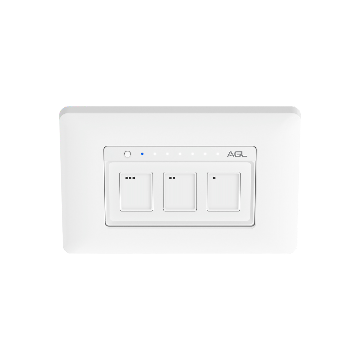 Interruptor zigbee dimerizável com controle 3 teclas AGL