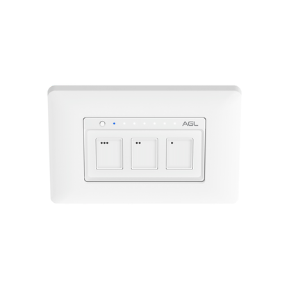Interruptor zigbee dimerizável com controle 3 teclas AGL