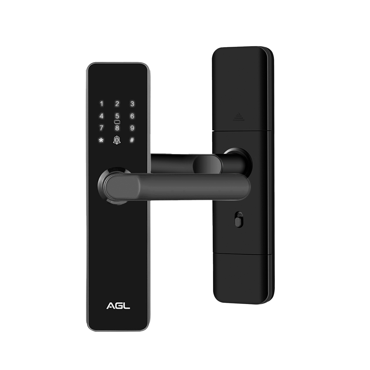 Fechadura digital H20 Black com wifi senha e tag AGL