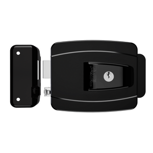 Fechadura AGL AL100R Preto Cilindro Ajustavel 12V