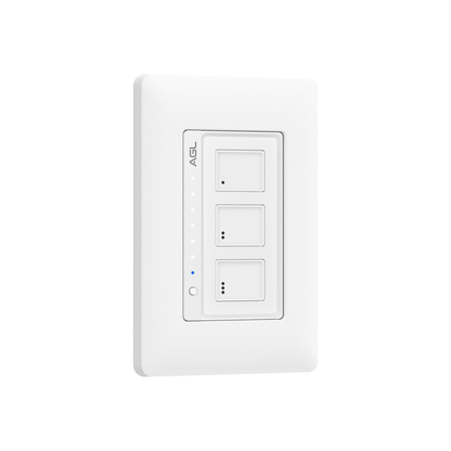 Interruptor zigbee dimerizável com controle 3 teclas AGL